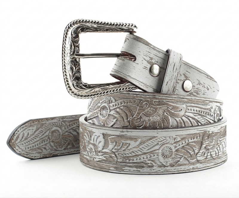 "Silver Dust" Western Belt